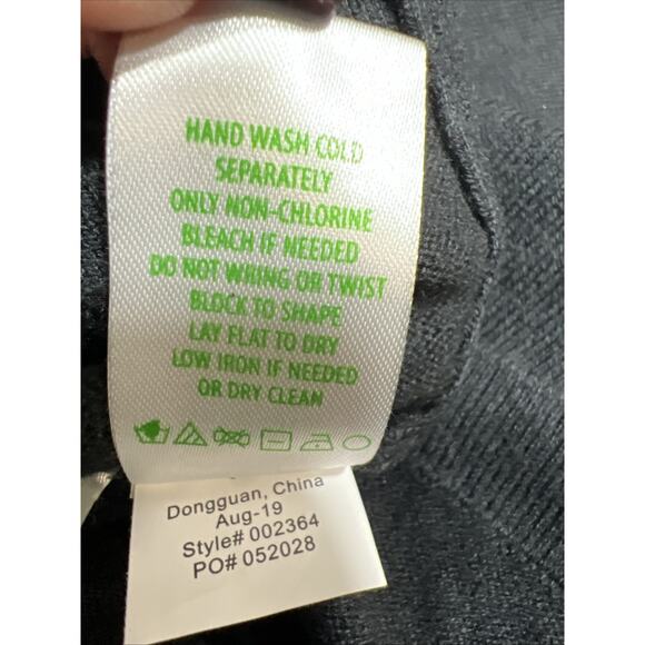 Lilly Pulitzer Alira Off Shoulders Elegant Sweater Black Womens Size M - Picture 9 of 12